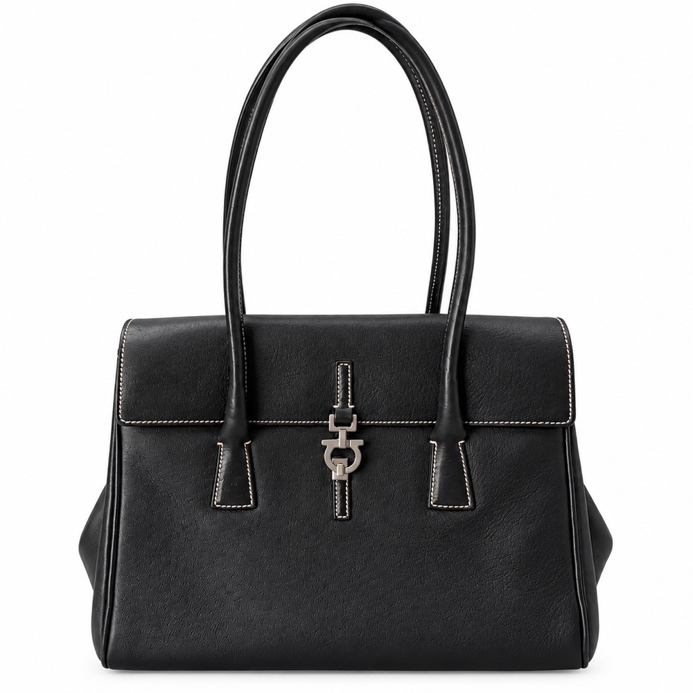 Vintage Black Salvatore Ferragamo handbag